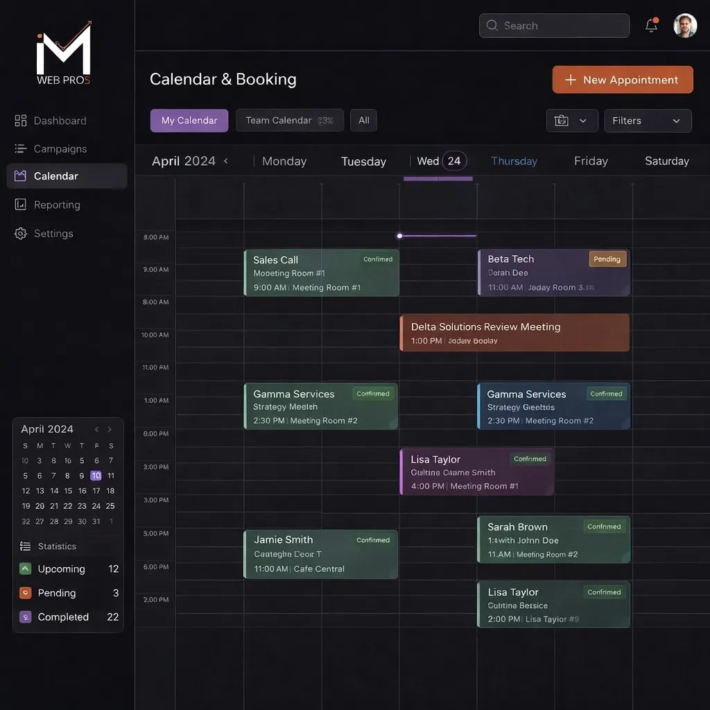 Calendar & Booking System
