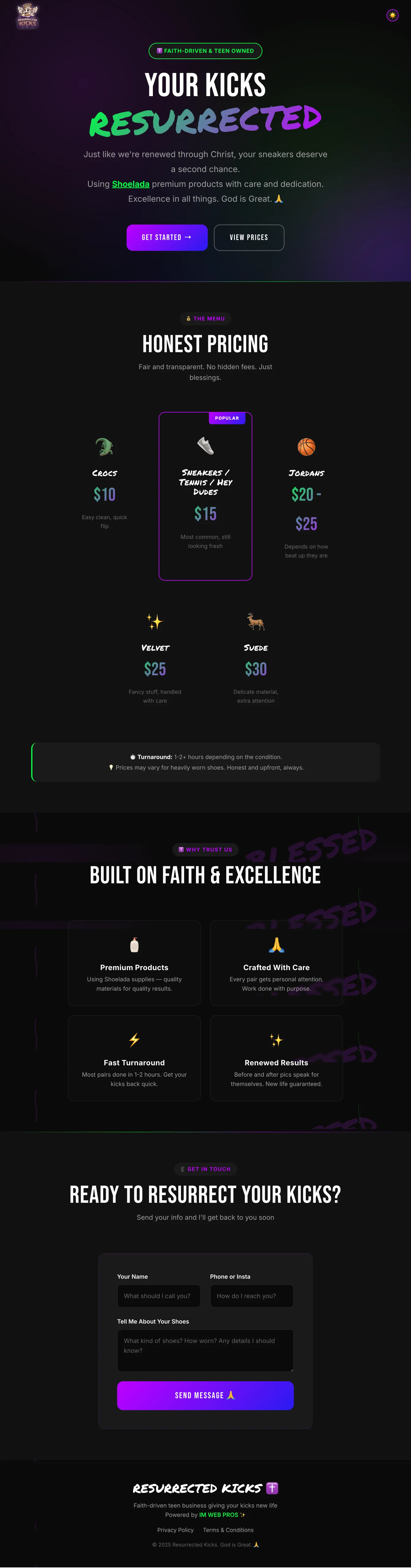 Resurrected Kicks - Dark Mode