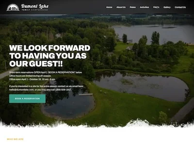 Dumont Lake Family Campgrounds website